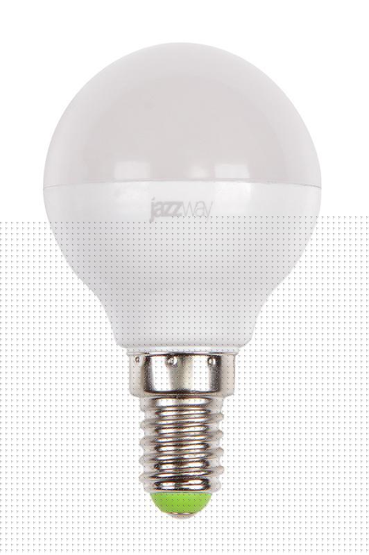 Лампа светодиодная PLED-SP 9Вт G45 шар 5000К холод. бел. E14 820лм 230В JazzWay 2859600A