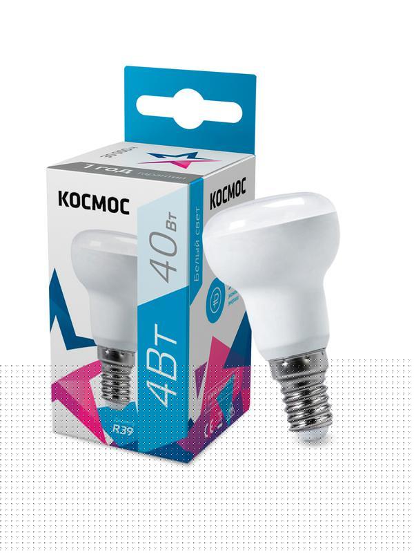 Лампа светодиодная R39 4Вт 220В E14 4500К Космос Lksm_LED4wR39E1445