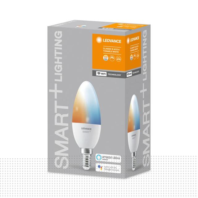 Лампа светодиодная SMART+ WiFi Candle Tunable White 40 5Вт/2700-6500К E14 LEDVANCE 4058075485556