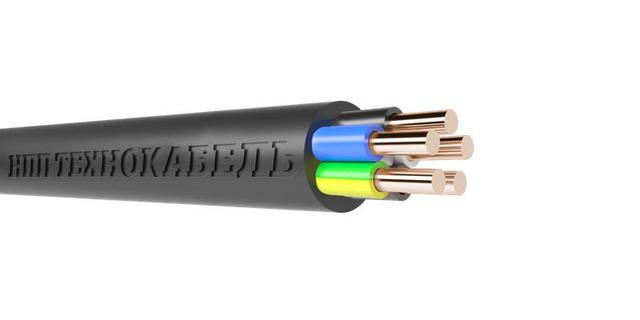 Кабель ВВГнг(А)-LSLTx 5х2.5 (N PE) 0.66кВ (м) Технокабель 00-00148415